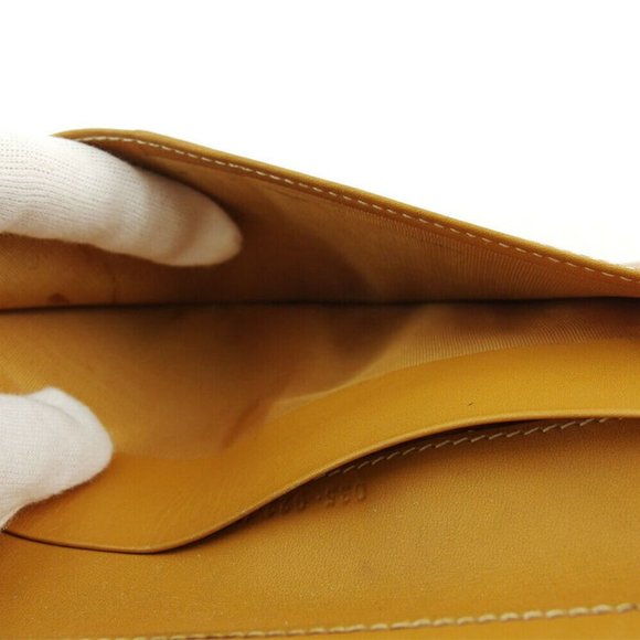 Authentic GUCCI wallet micro GG beige PVC �~ leather - Picture 6 of 9